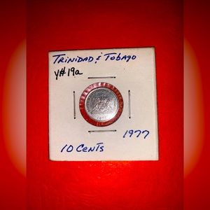 1977 Trinidad and Tobago 10 cents coin